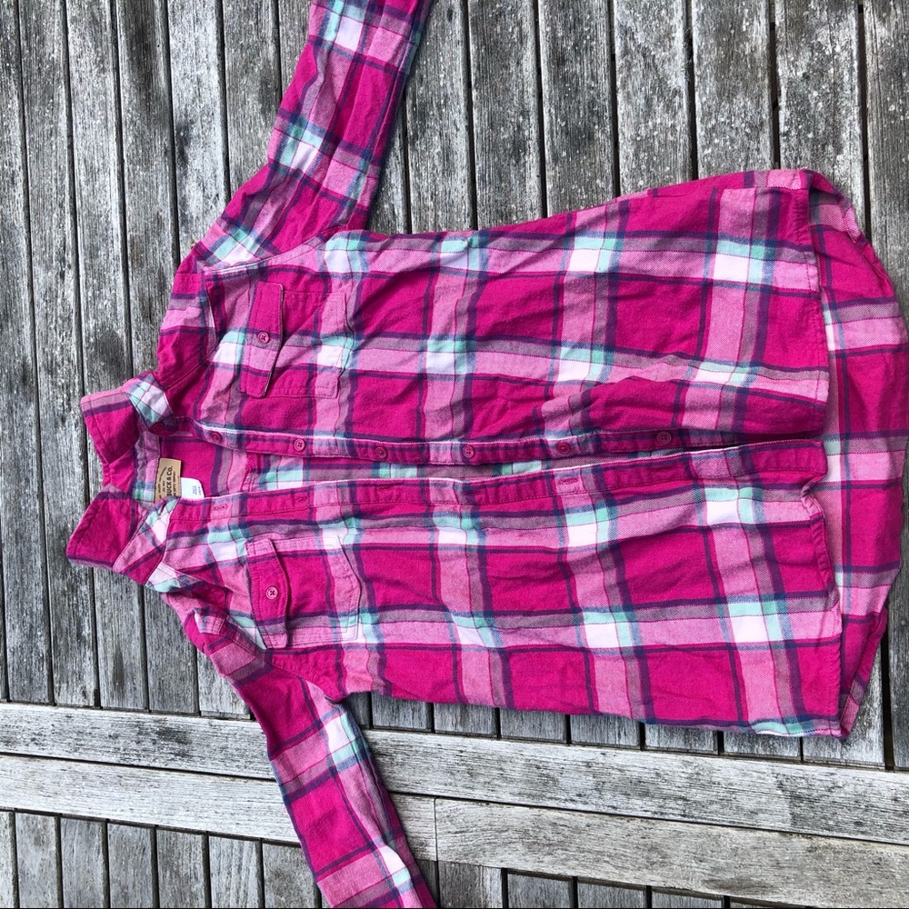 Girls Button up flannel